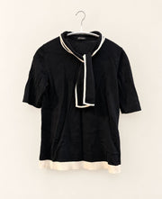 Escada Black & Cream Sweater/Cardigan Set