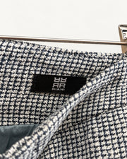 RIANI Blue Jacket & Check Skirt Two-Piece Set