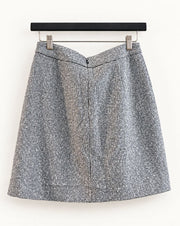 RIANI Blue Jacket & Check Skirt Two-Piece Set