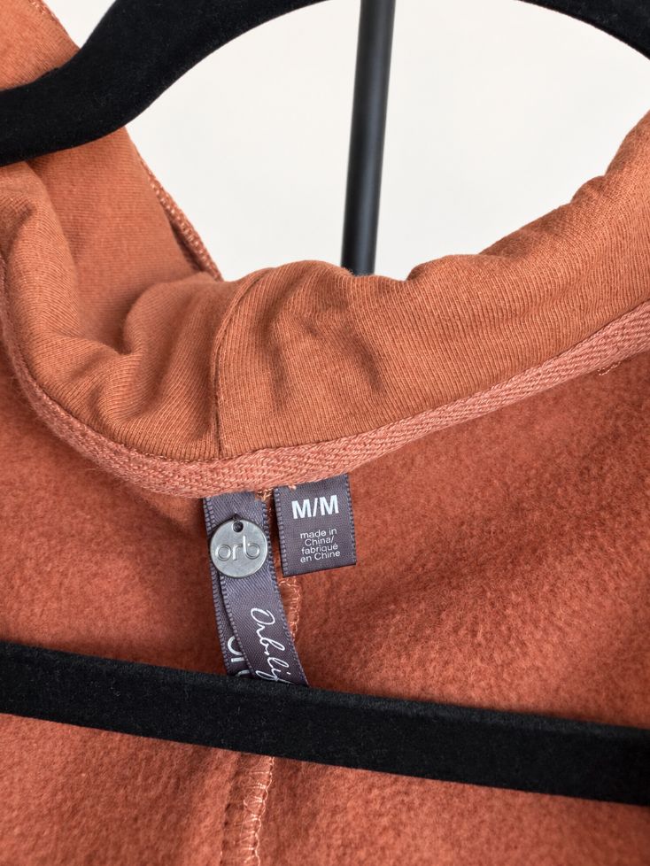Orly Rust Open-Front Hoodie