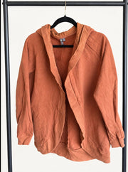 Orly Rust Open-Front Hoodie