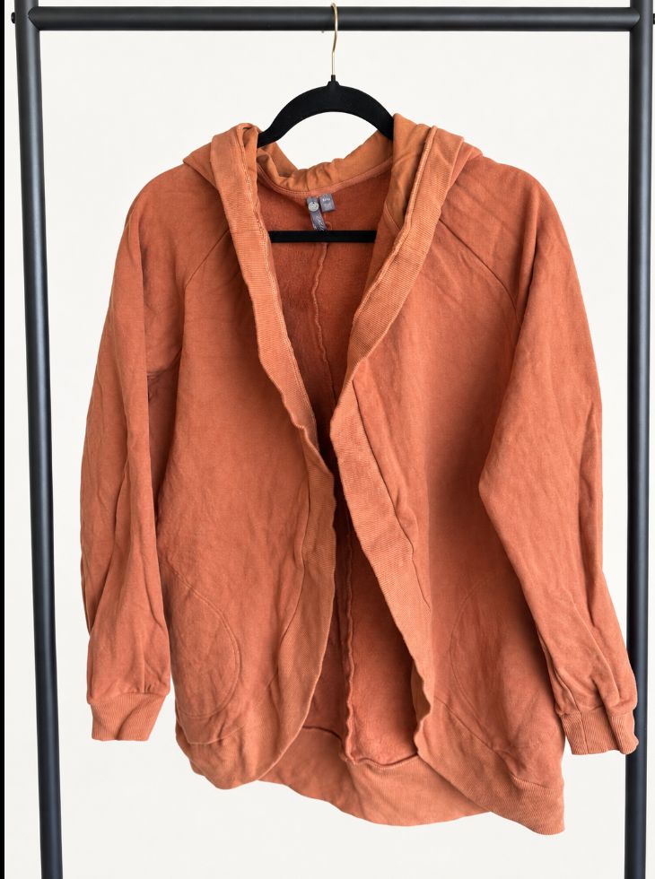 Orly Rust Open-Front Hoodie