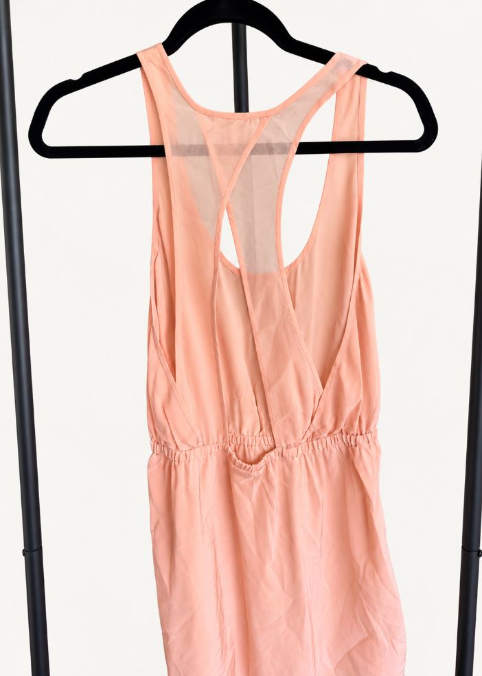 Wilfred 100% Silk Peach Dress