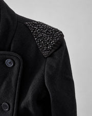 By Malene Birger Embellished Cropped Wool Jacket