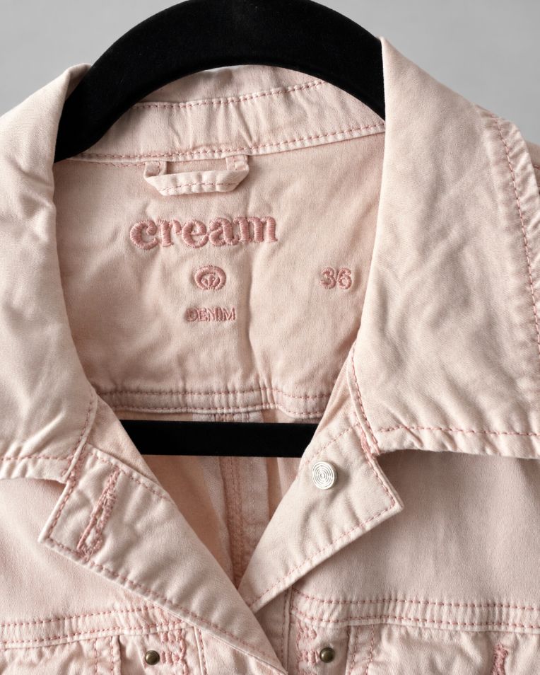 Cream Blush Studded Jacket