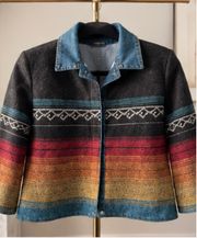 Design Closet by Billabong Striped Wool Jacket