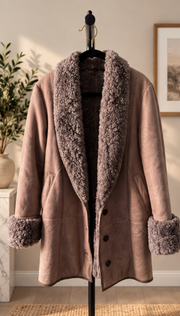 Patanahka genuine leather shearling coat