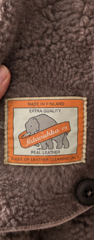 Patanahka genuine leather shearling coat