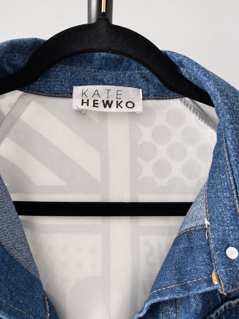 Kate Hewko Mixed-Media Denim Duster