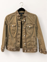 White House Black Market Embroidered Utility Jacket