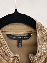 White House Black Market Embroidered Utility Jacket