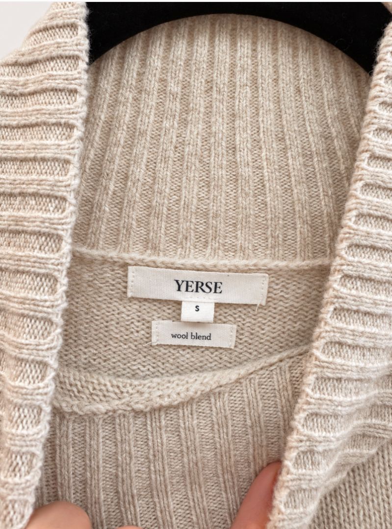 Yerse Bobble Wool-Blend Mock Neck Sweater
