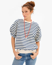 SHORT SLEEVED OVERSIZED SWEATSHIRT