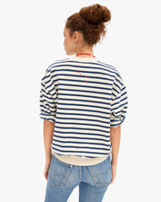 SHORT SLEEVED OVERSIZED SWEATSHIRT