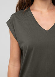 PURE PIMA DOLMAN V NECK