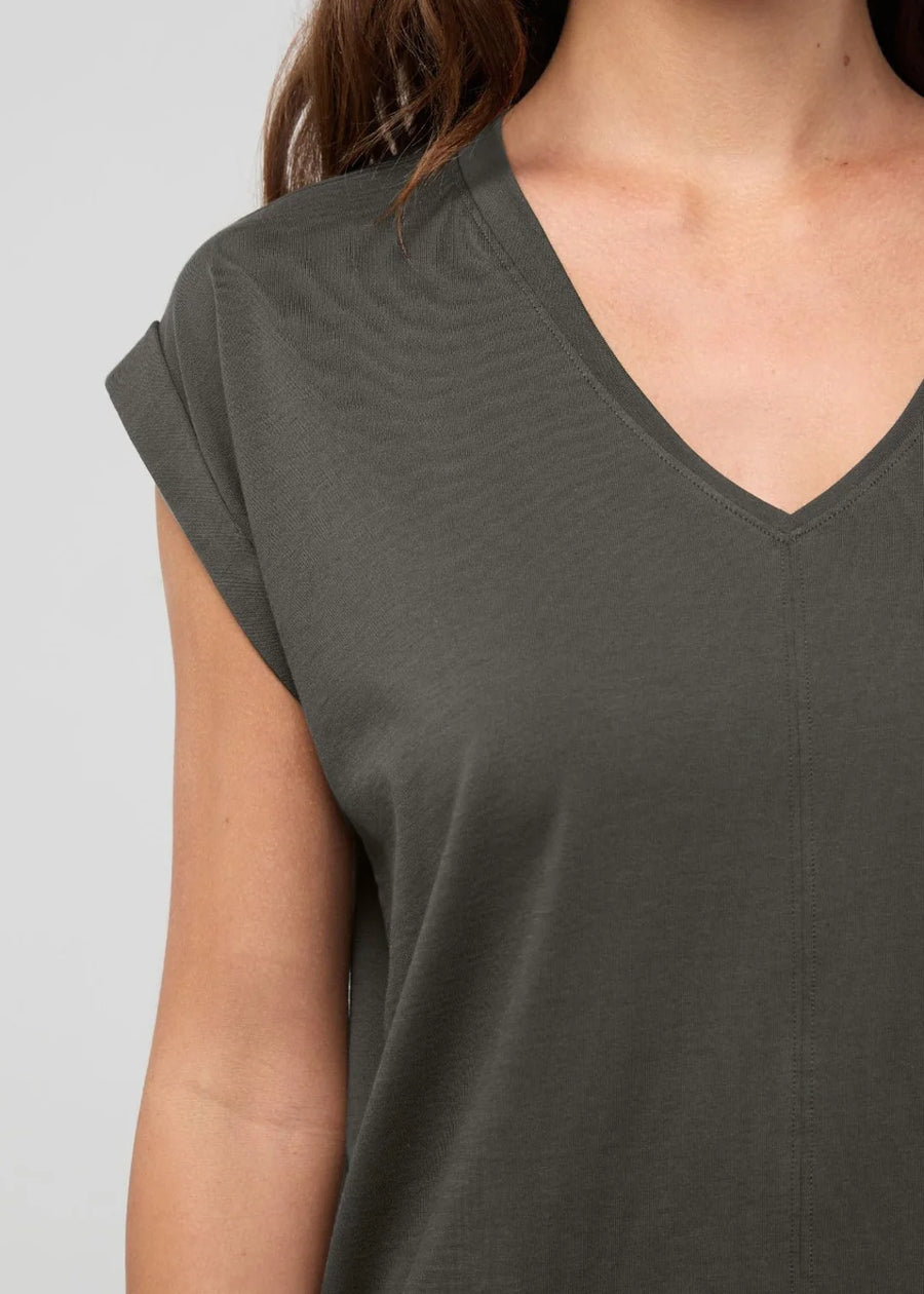 PURE PIMA DOLMAN V NECK