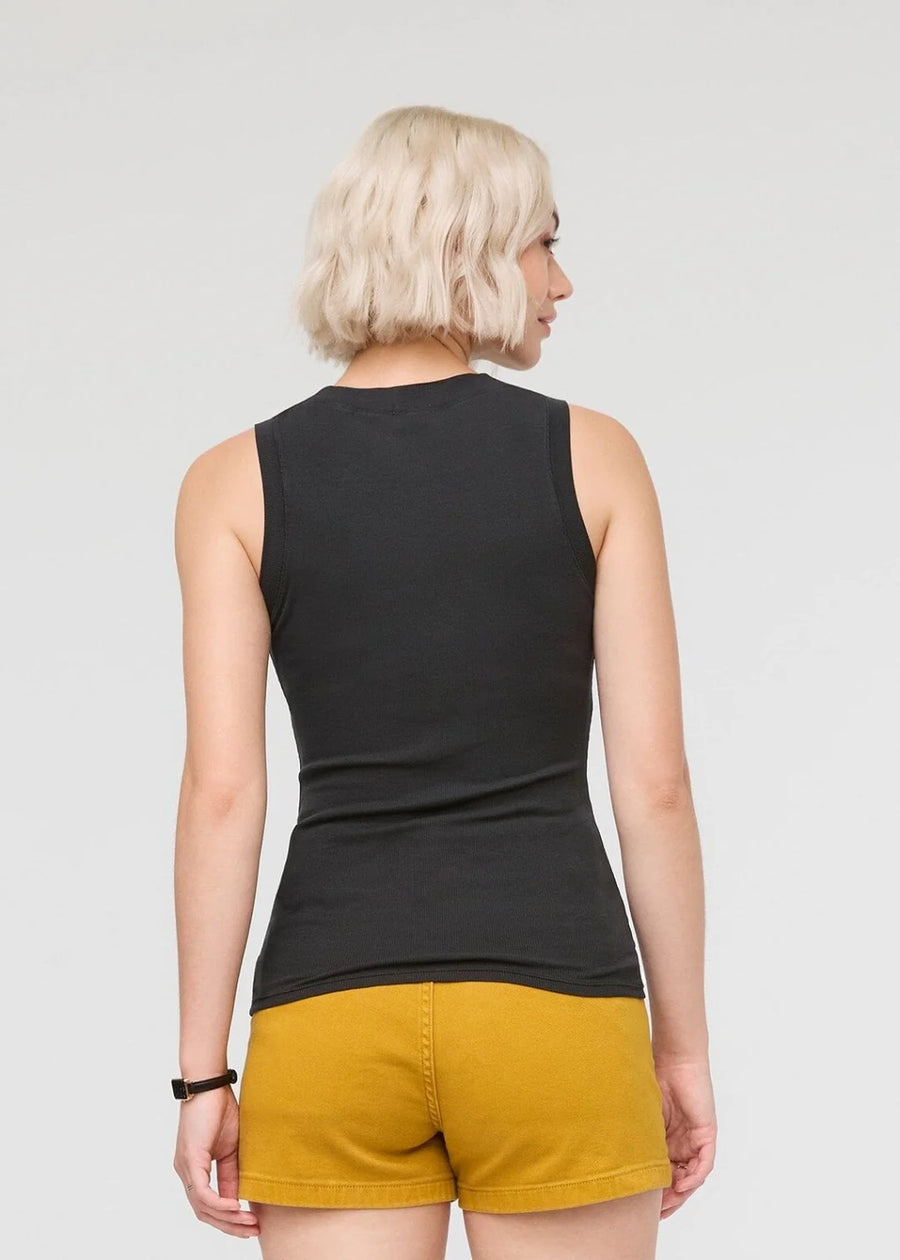 WOMEN'S PURE PIMA HIGH NECK TANK