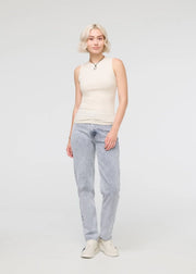 WOMEN'S PURE PIMA HIGH NECK TANK