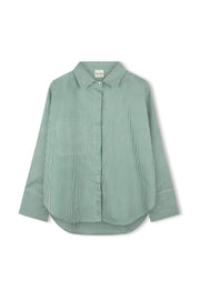 WOMEN'S TALLOW PIN STRIPE COTTON SHIRT
