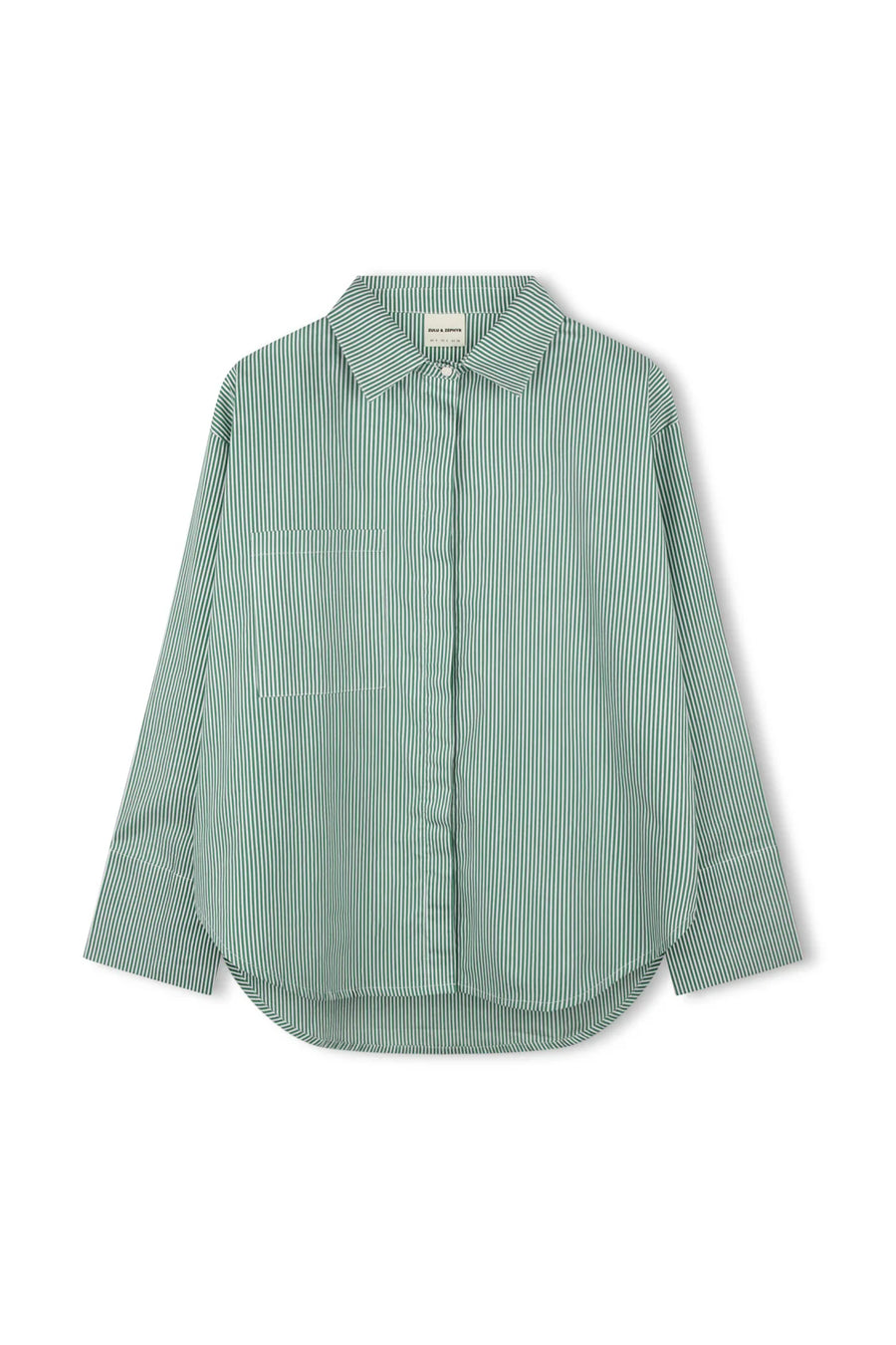 WOMEN'S TALLOW PIN STRIPE COTTON SHIRT
