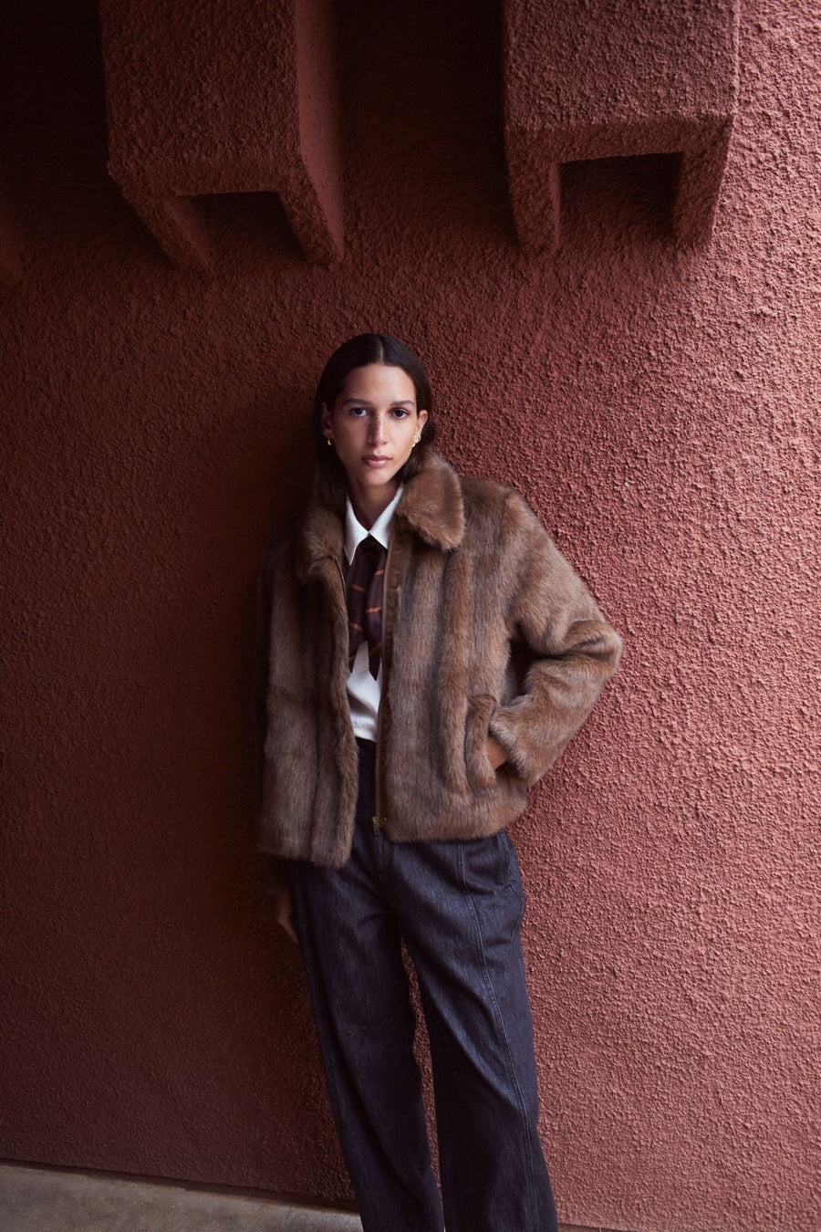 FAUX FUR COAT