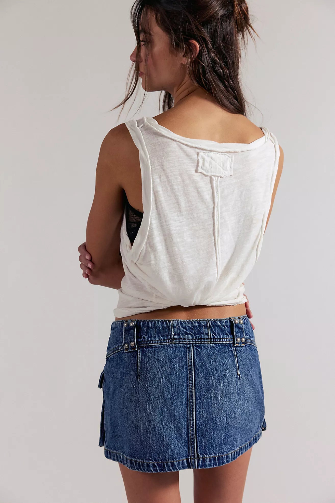 FP HERA STUDDED MINI SKIRT