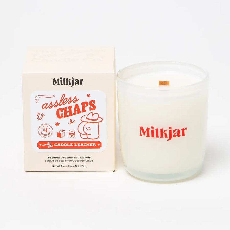 ASSLESS CHAPS ESSENTIAL OIL CANDLE