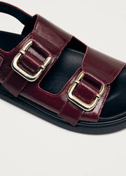 HARPER PATENT LEATHER SANDALS
