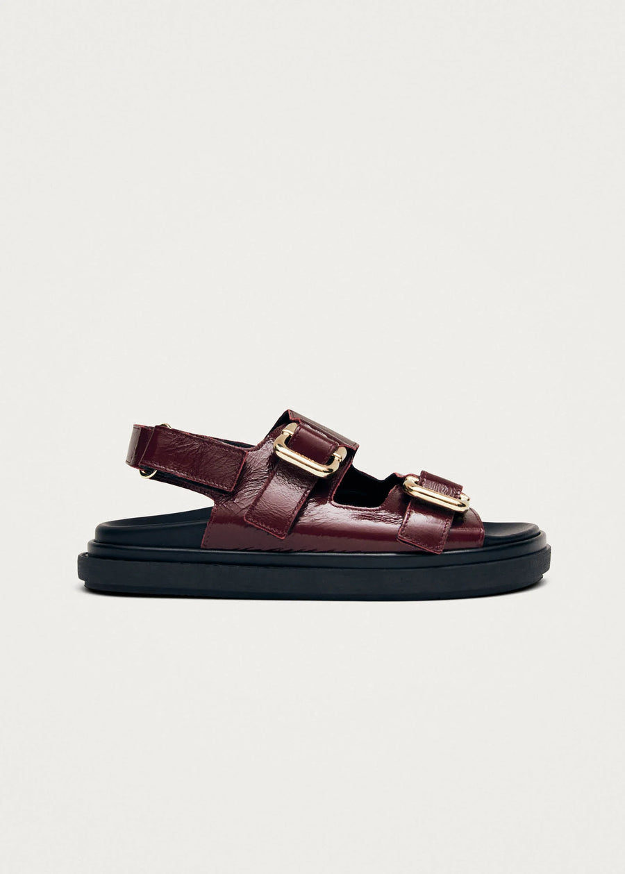 HARPER PATENT LEATHER SANDALS