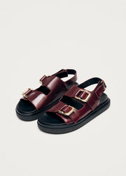 HARPER PATENT LEATHER SANDALS