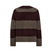 TACI STRIPE LONG SLEEVE V NECK