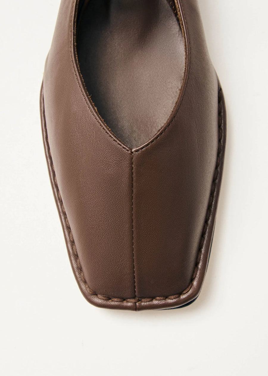 SWAY LEATHER BALLET FLATS
