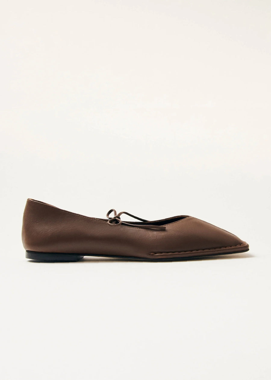 SWAY LEATHER BALLET FLATS