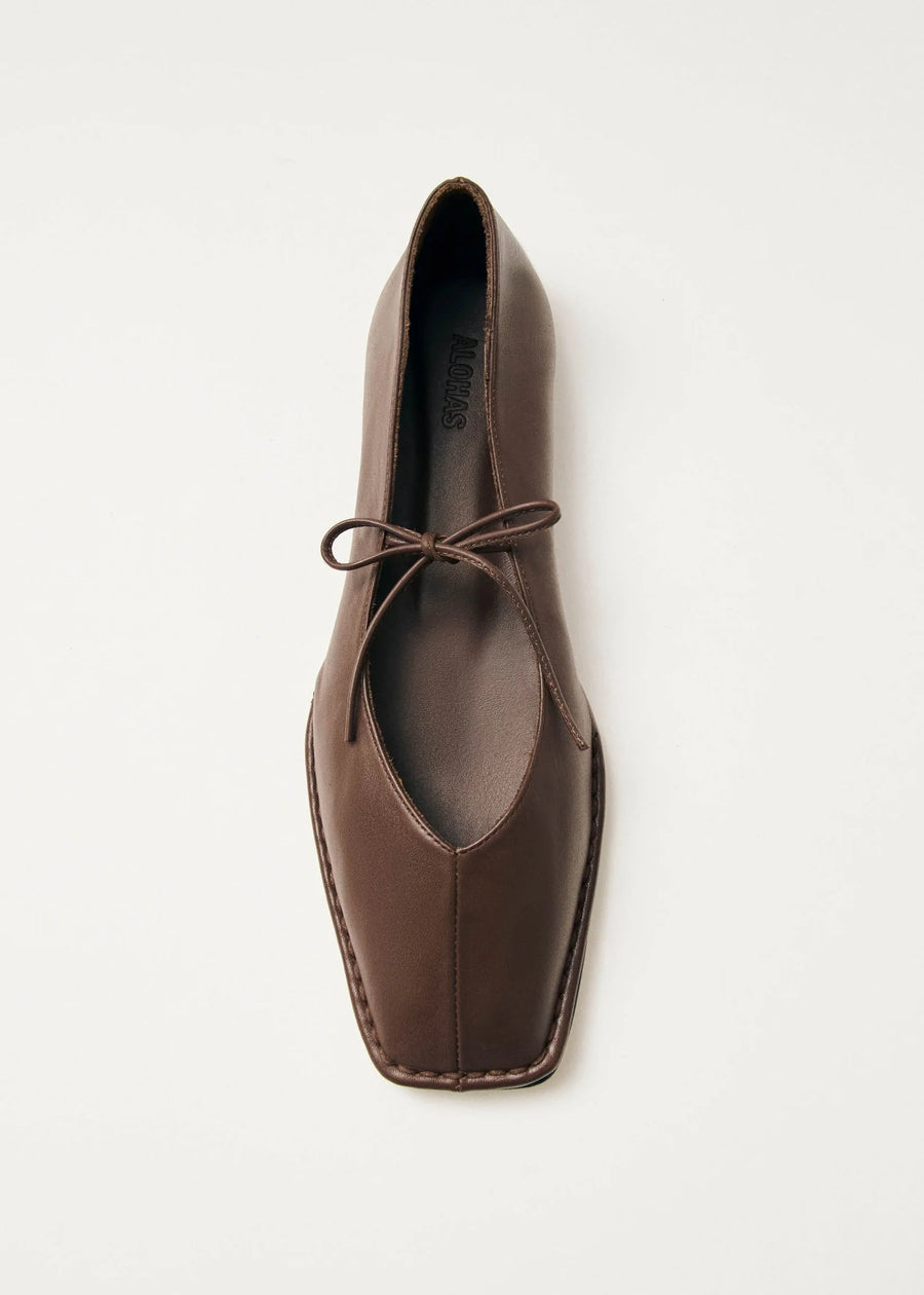 SWAY LEATHER BALLET FLATS