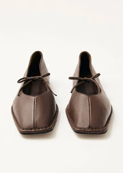 SWAY LEATHER BALLET FLATS