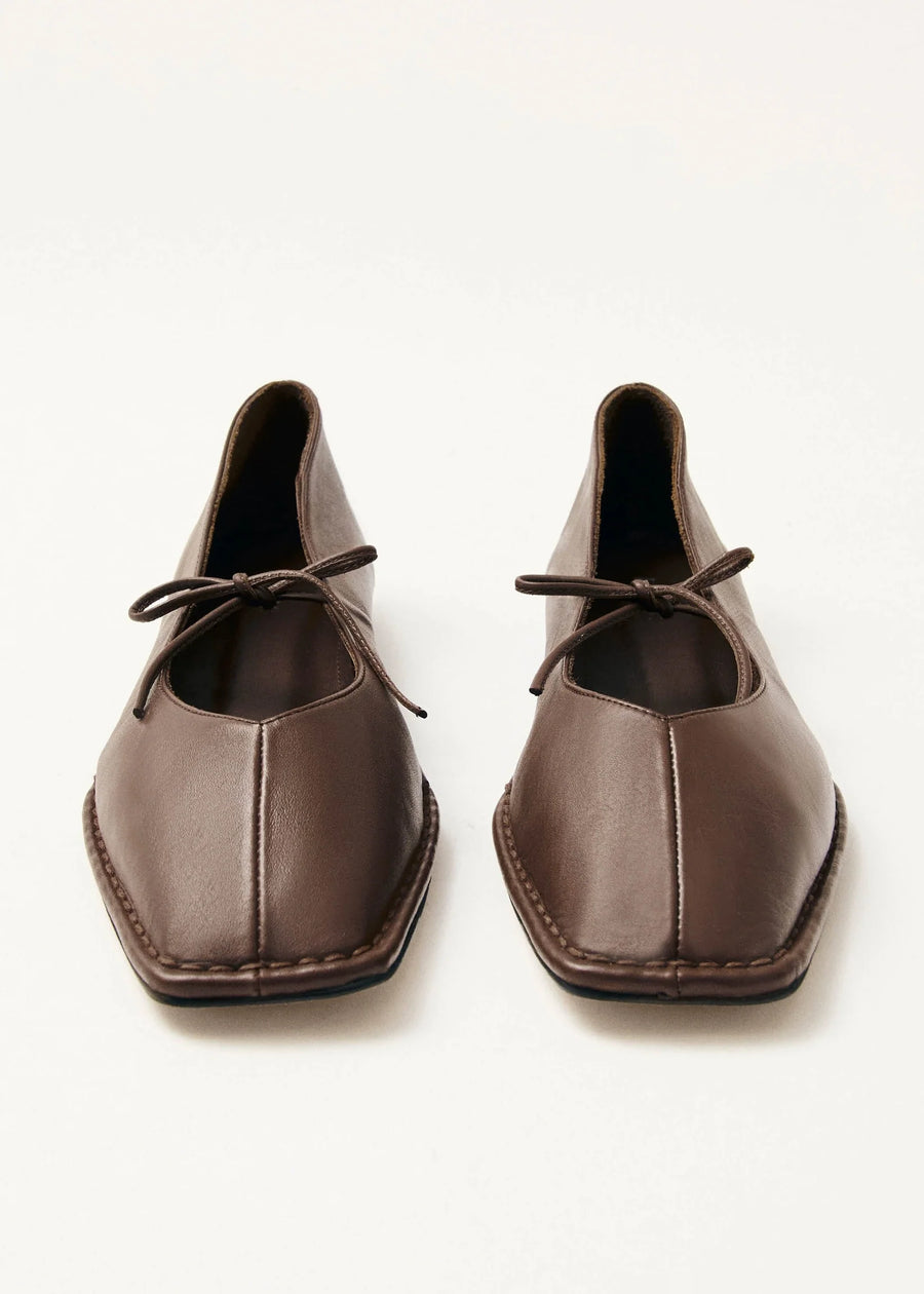 SWAY LEATHER BALLET FLATS